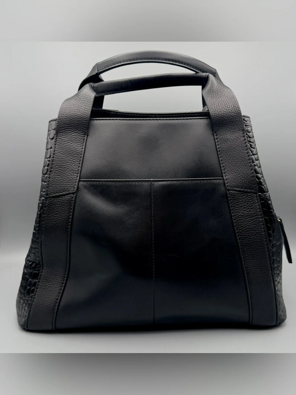Radley London Leather Baylis Road Zip Around Satche, Black EUC